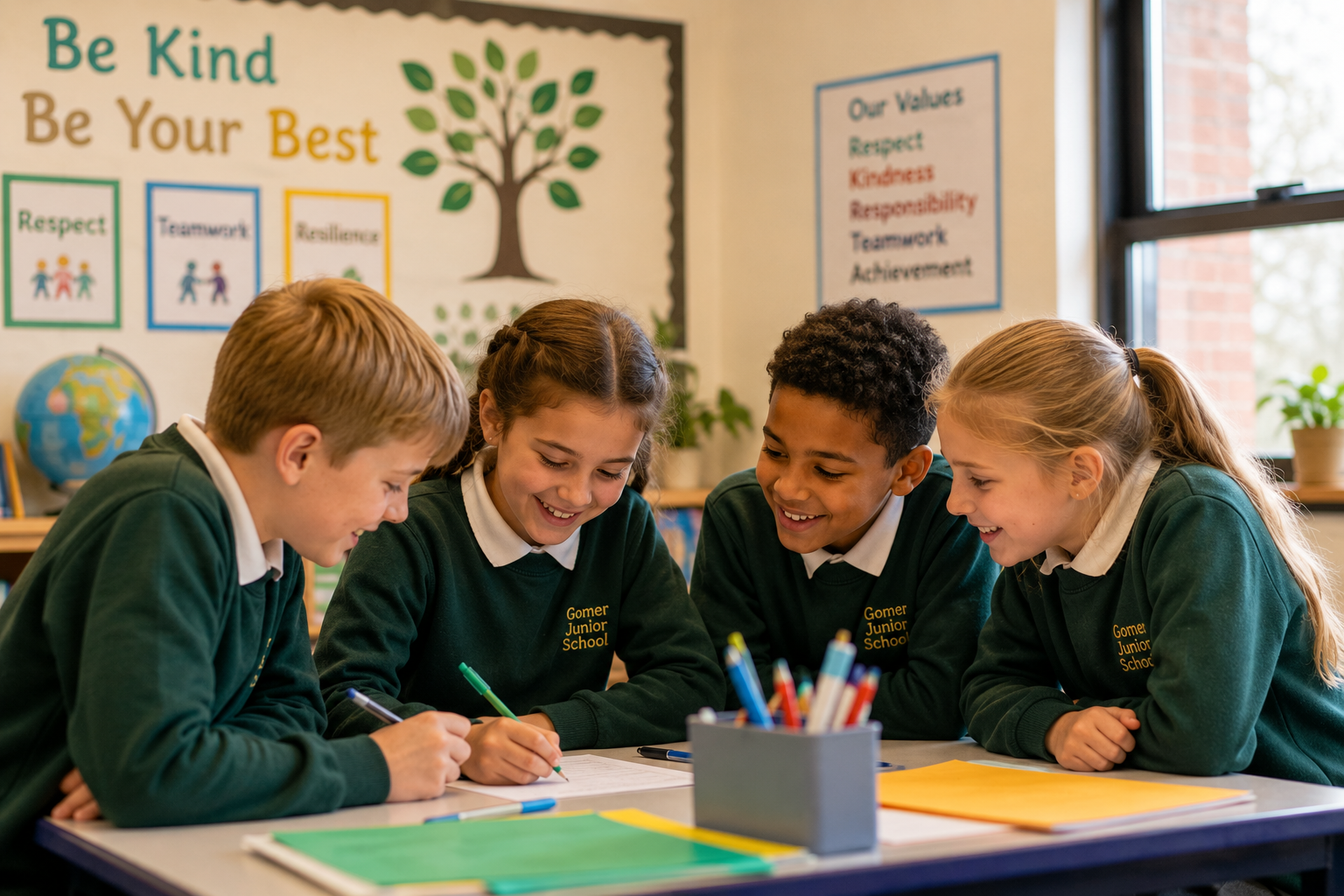 Classroom learning in a junior school